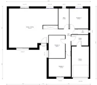 Vignette de l'article : Plans de maison en L : exemple gratuit pour un permis de construire ou une déclaration préalable