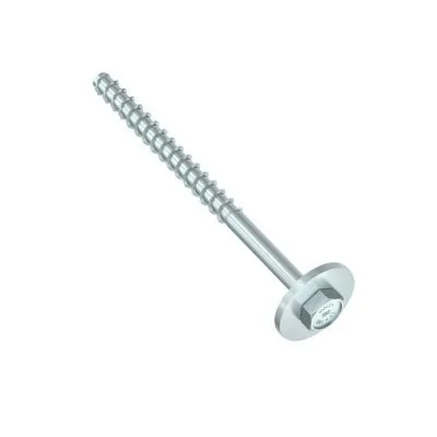 Vis HECO MULTI-MONTI-PLUS S - tête hexagonale avec rondelle DIN 440 - zingué blanc - D12 x L280 - Réf. 48469