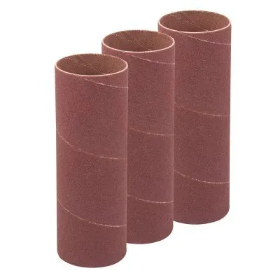 Lot de 3 manchons de ponçage de 140mm - D38mm, grains 80 - Réf. 272656