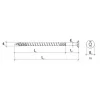 Vis BOIS structurelle - tête fraisée - filetage partiel - Réf. WKCS-08160(50)