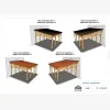 Le plan de votre CARPORT / PRÉAUX / AUVENT sur mesure