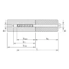 Vis HECO MULTI-MONTI-PLUS S - tête hexagonale avec rondelle DIN 440 - zingué blanc - D12 x L280 - Réf. 48469