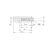 Vis HECO MULTI-MONTI-PLUS SS - tête hexagonale avec embase - zingué blanc - D16 x L80 - Réf. 54274