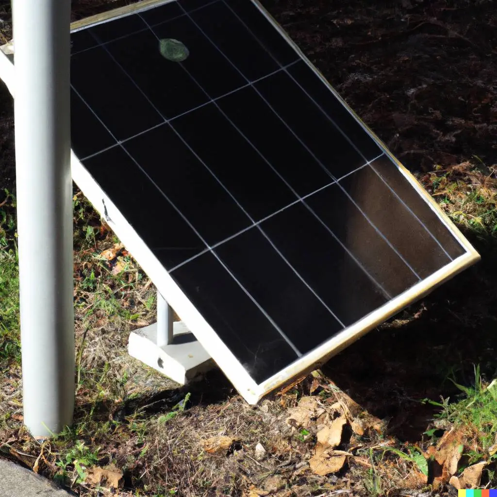 Panneau solaire au sol