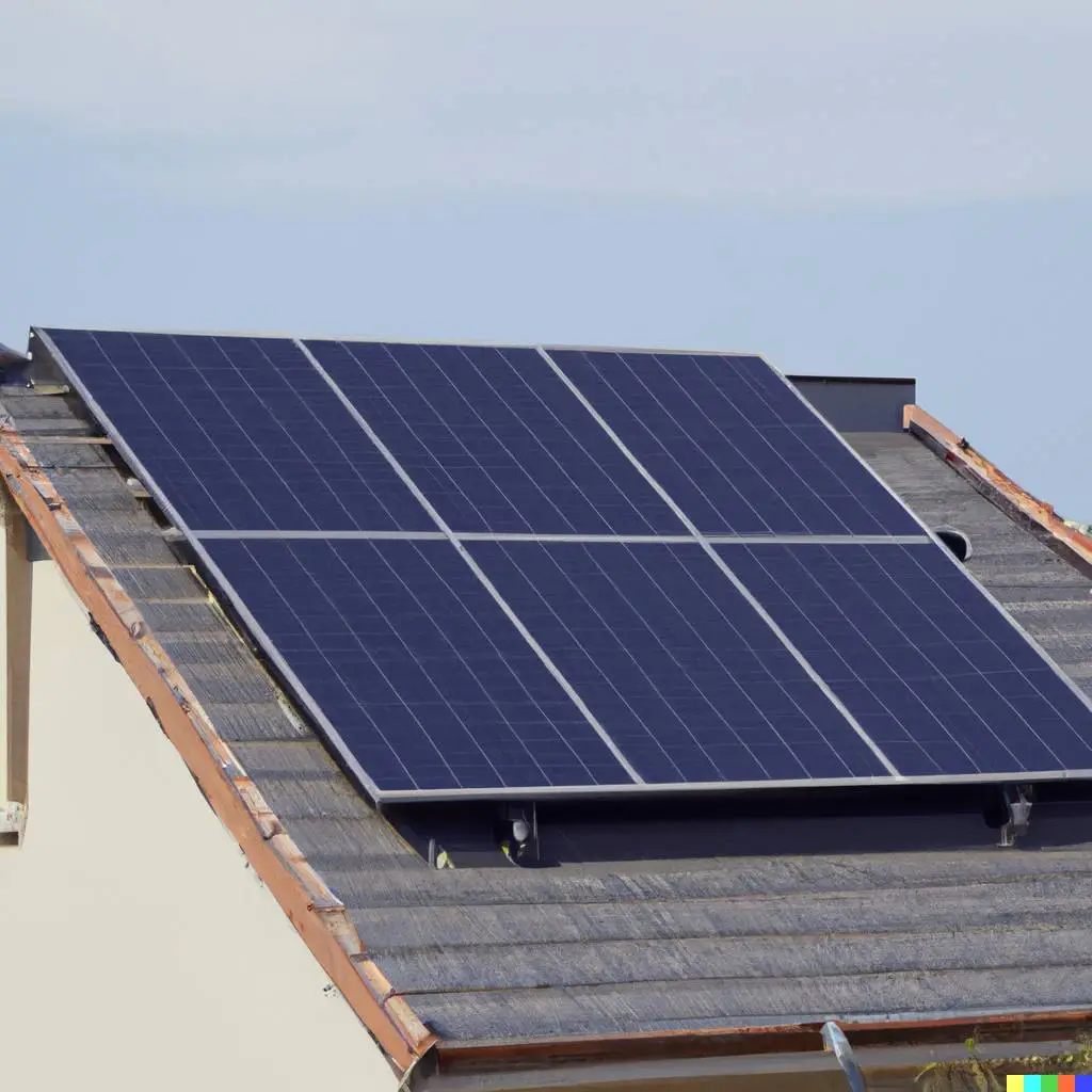 Panneau solaire sur toiture