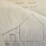 croquis après projet permis de construire maison
