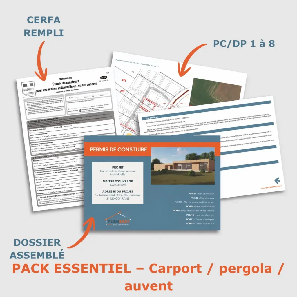 Produit pack essentiel pour carport pergola ou auvent