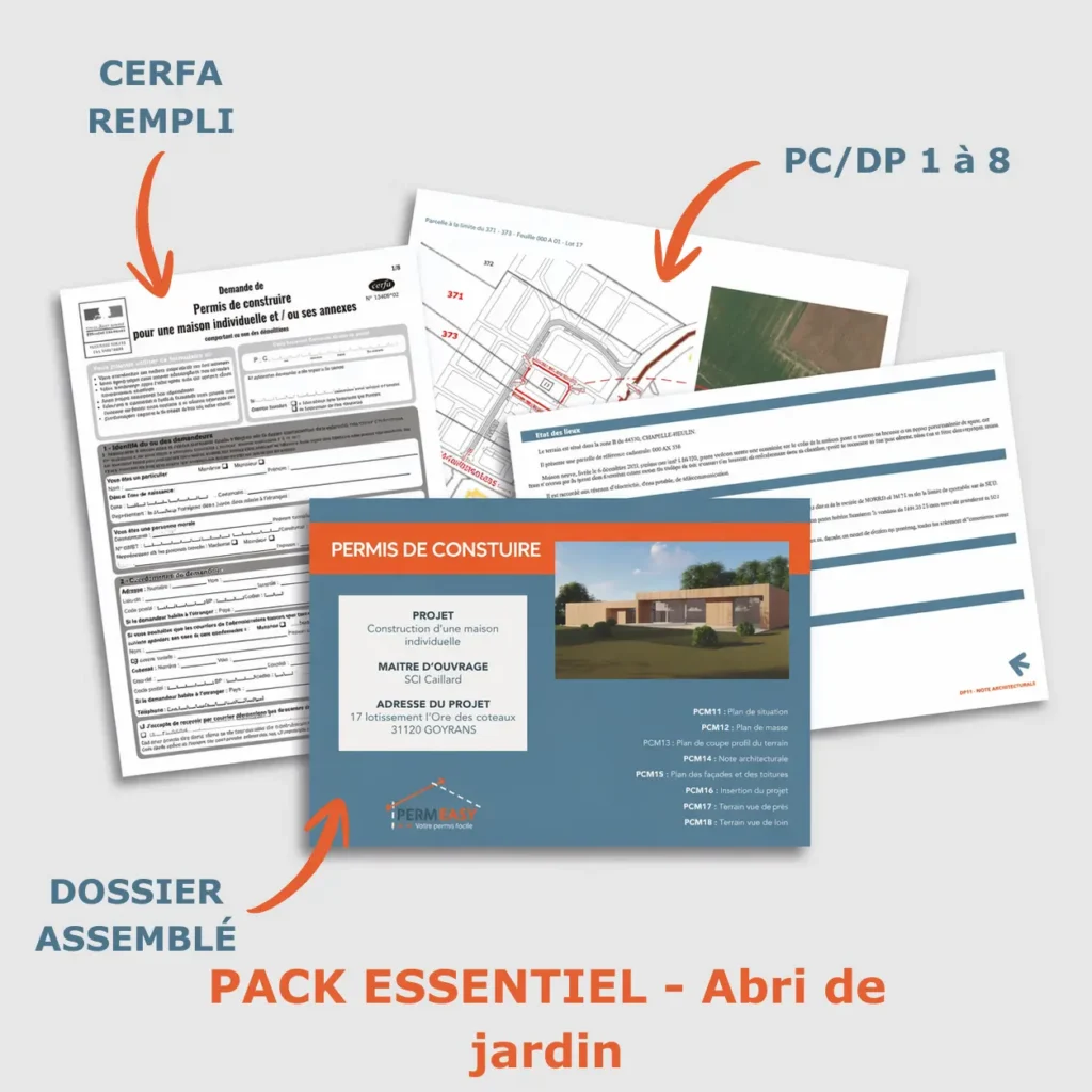 Produit pack essentiel pour abri de jardin