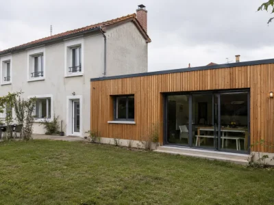 Extension de maison individuelle en bois