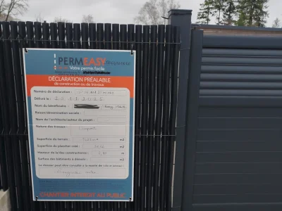 Photo panneau - déclaration de travaux en ligne Languidic 4