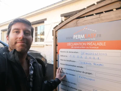 Photo Ronan - dépôt déclaration de travaux extension Nantes